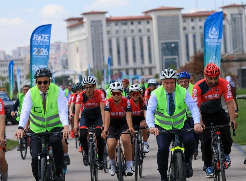 Ankara Rize Günleri’nde Pedallar Hareketli Yaşam İçin Çevrildi