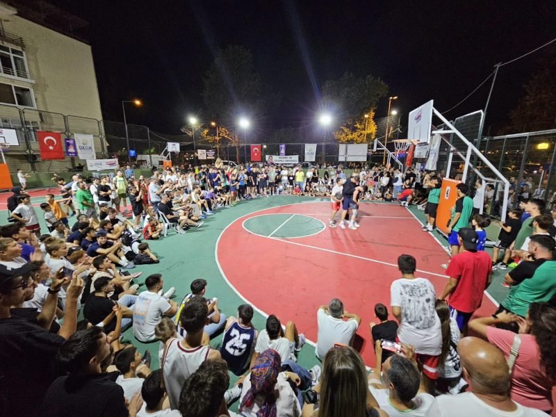 Değirmendere Sahilinde Heyecan Sırası Basketbolda