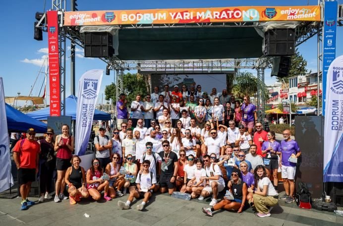 9. Uluslararası Bodrum Yarı Maratonu tamamlandı