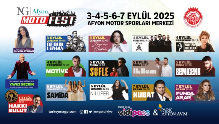 NG AFYON MOTOFEST’TE MÜZİK, ŞOV VE EĞLENCE BİR ARADA