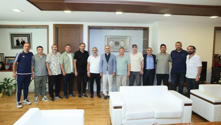 Çiftçi, amatör spor kulübü temsilcilerini ağırladı