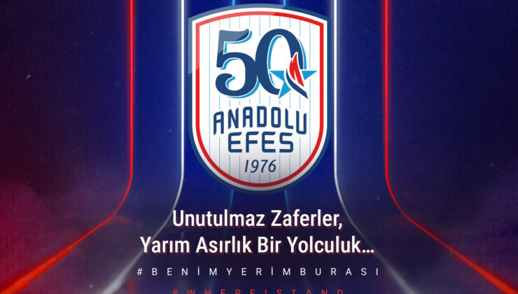 Anadolu Efes Spor Kulübü, 50. Sezonuna 50. Yıl Logosu ile Başlıyor