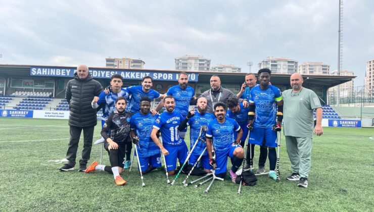 GEBZE BELEDİYESİ AMPUTE FUTBOL TAKIMI LİGE FIRTINA GİBİ BAŞLADI